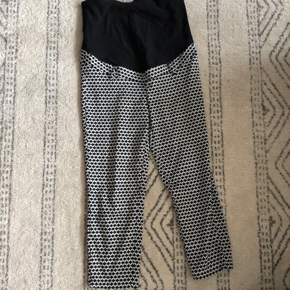 maternity pants stretchy Cotten sateen